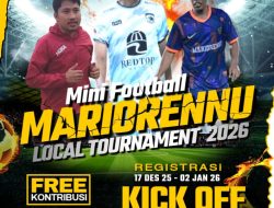 Wadah Kreativitas Pemuda, Generasi Muda Kreatif Mariorennu, Siap Gelar Mini Football Mariorennu Local Tournament 2026