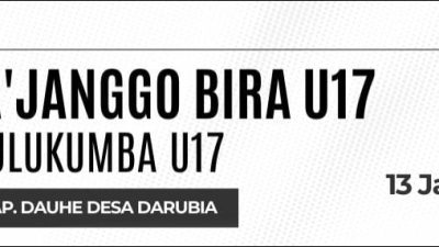 PS Pua’ Janggo Bira U-17 vs LPI Bulukumba U-17, Laga Silaturahmi,Selasa 2026