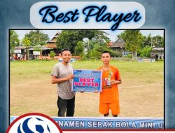 Ghalib Dinobatkan sebagai Best Player Turnamen Sepak Bola Mini U-16 HUT Bulukumba ke-66