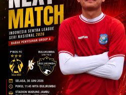 Bulukumba United Incar Tiket Babak Berikutnya, Hadapi P.Bos Palu di Laga Kedua Grup A Indonesia Sentra League U-17