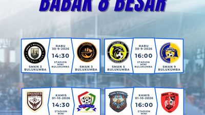DELAPAN BESAR LPI ZONA BULUKUMBA DIMULAI, TENSI MENANJAK DAN TIKET SEMIFINAL DIPEREBUTKAN